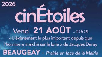 Affiche Cinétoiles août 2026