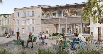 Perspective nouvelle mediatheque de Tonnay Charente